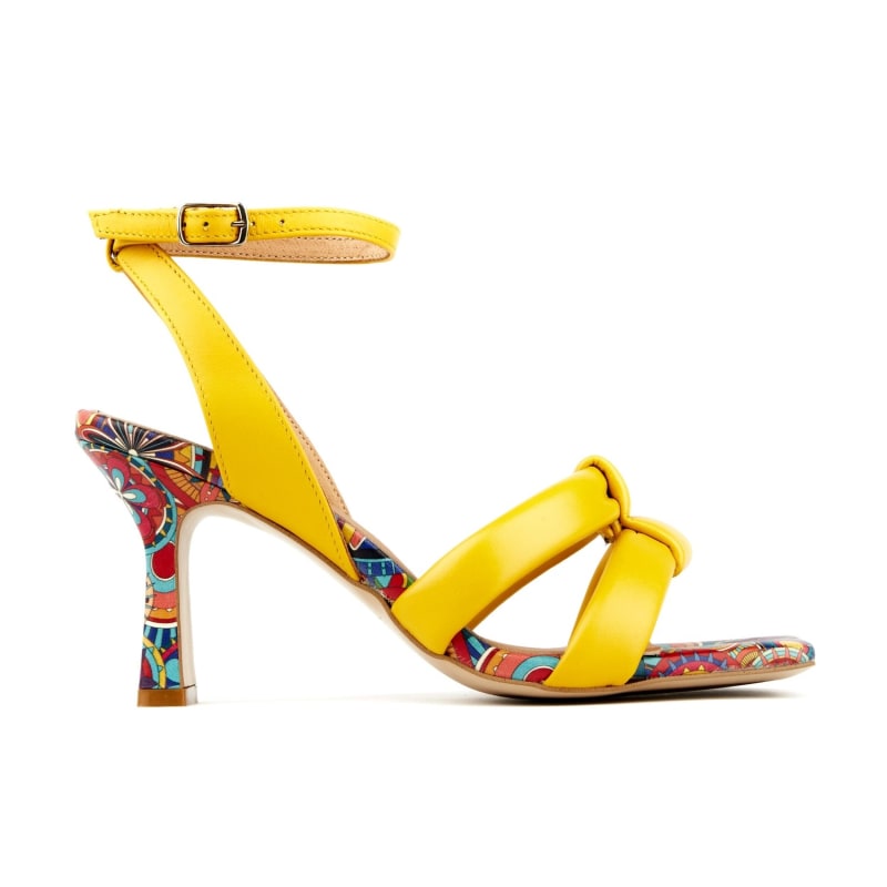 Yellow designer sandals deals
