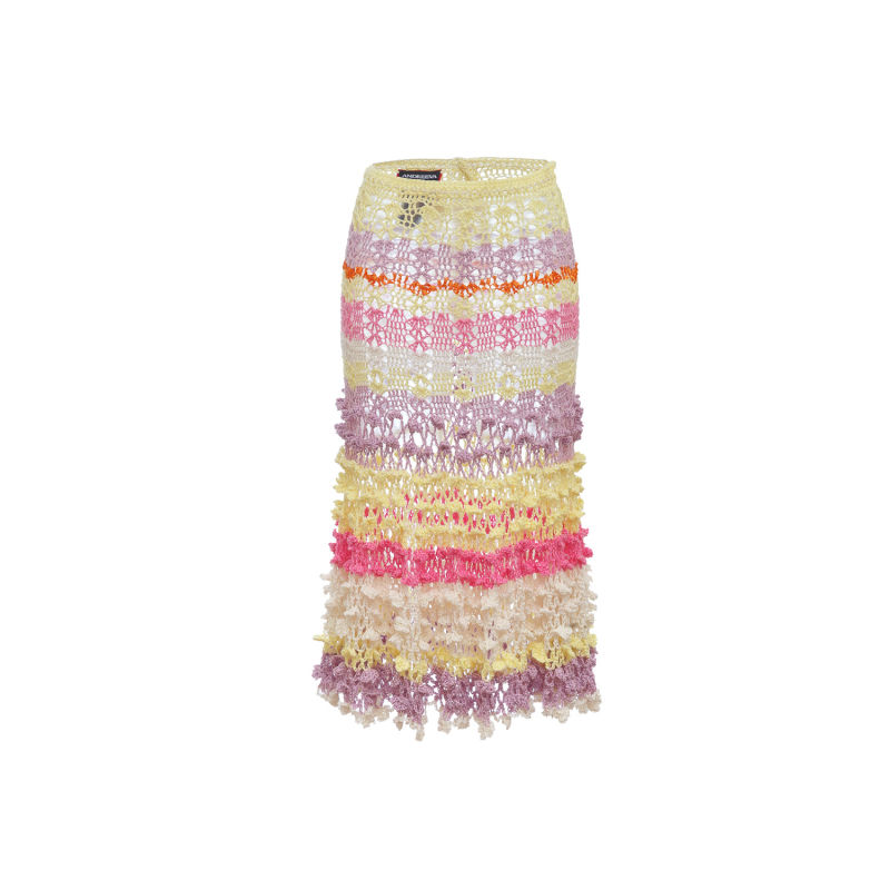 Thumbnail of Malva Multicolor Handmade Crochet Skirt image