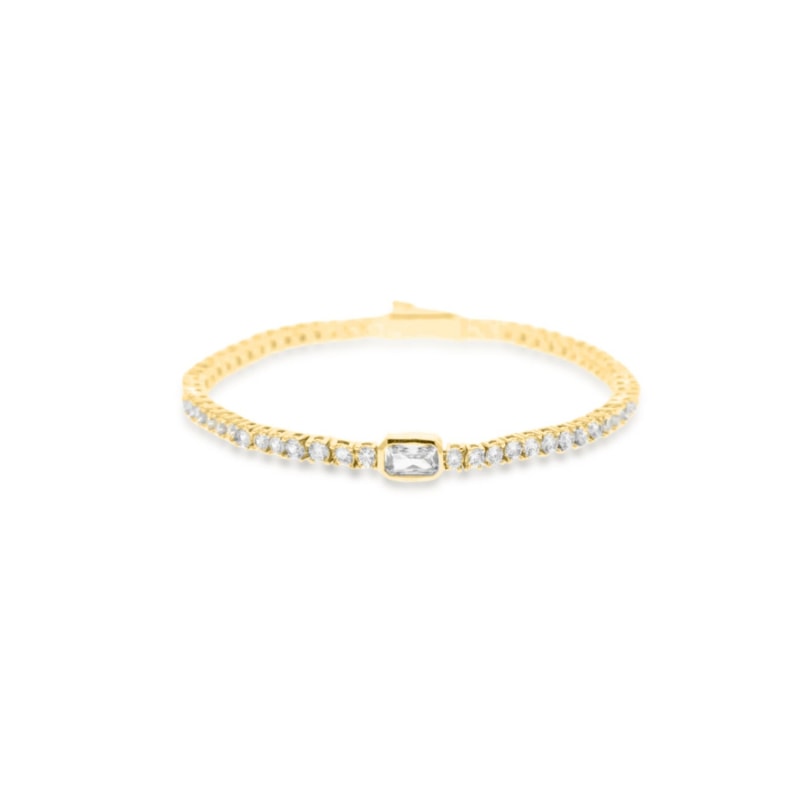 Thumbnail of Malvi Tennis Chain Bracelet - Gold image