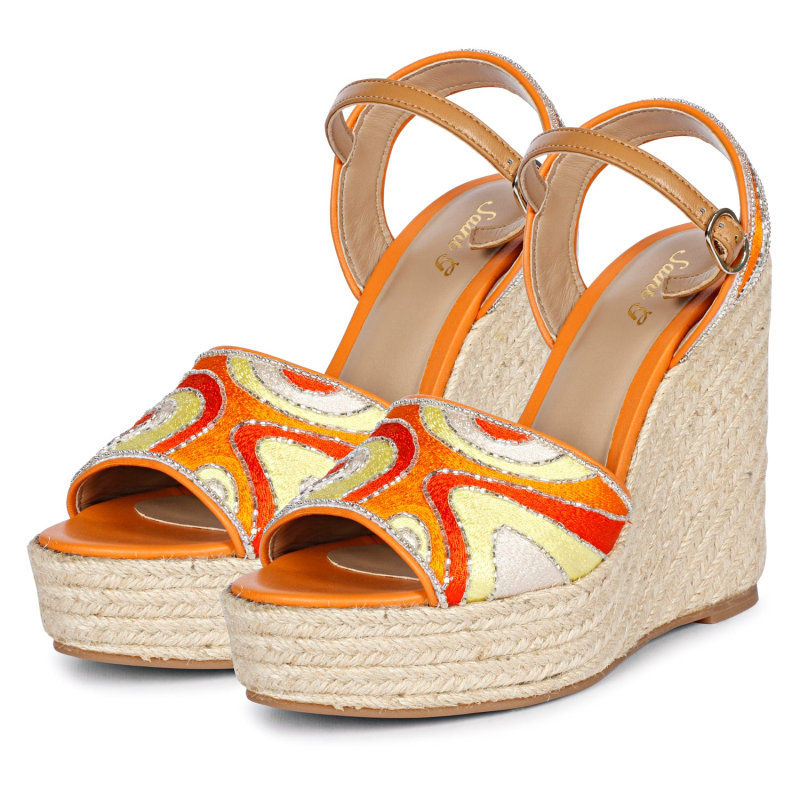 Thumbnail of Marcilia Multi Orange - Platform Wedges image