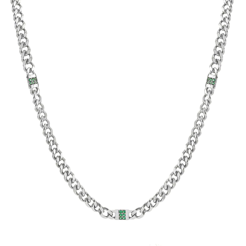 Marco Silver Curb Chain Necklace | 33mm | Wolf & Badger