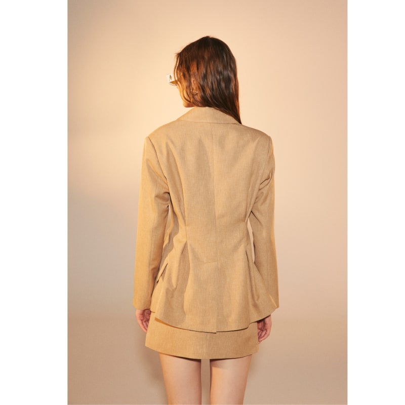 Thumbnail of Marde Tailored Jacket In Almond Buff image