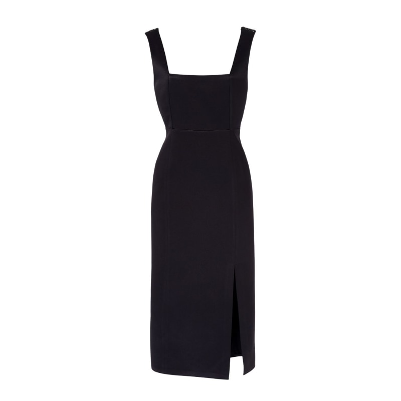 Thumbnail of Margo Black Sequin Strap Midi Dress image