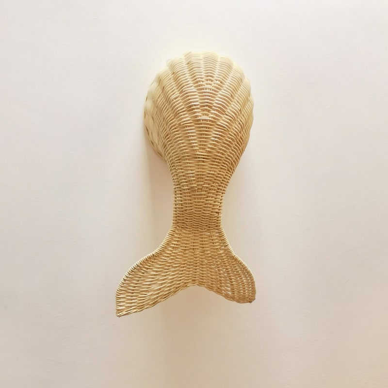 Thumbnail of Maria Rattan Mermaid Tail Hanging Wall Decor image