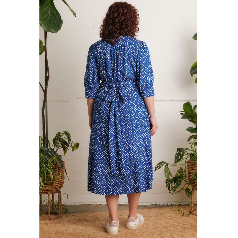 Thumbnail of Marianna Blue Scattered Spot Dress image