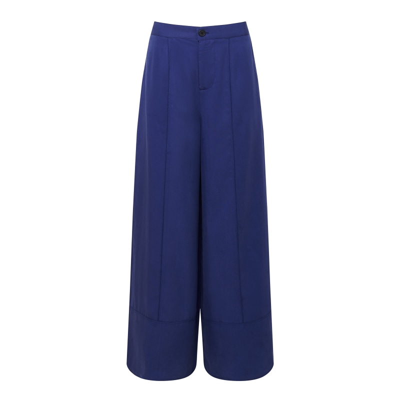 Thumbnail of Marie - Rayon Navy Trousers image