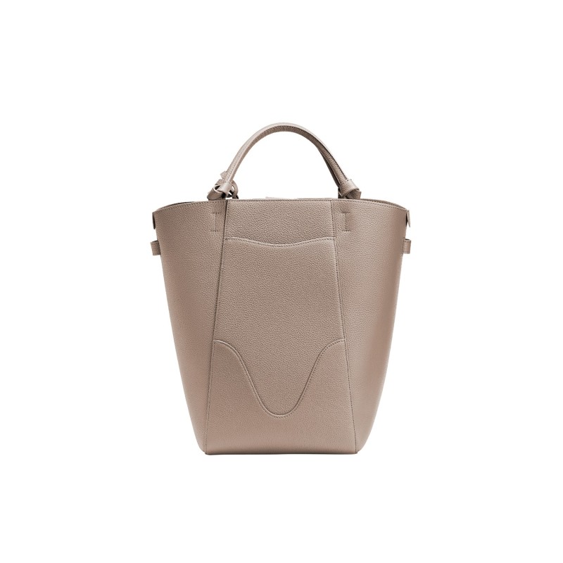 The New York Large Bucket, Taupe Small Grain