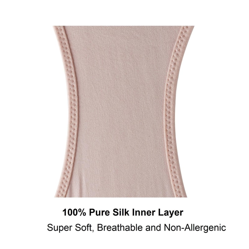 Pure Silk and Organic Cotton Brief - Champagne