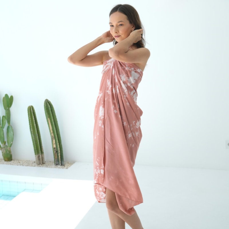 Thumbnail of Martha Beach Sarong In Pink image