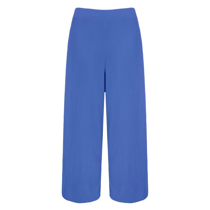 Thumbnail of Martha Wide Leg Co Ord Knitted Trousers - Blue image