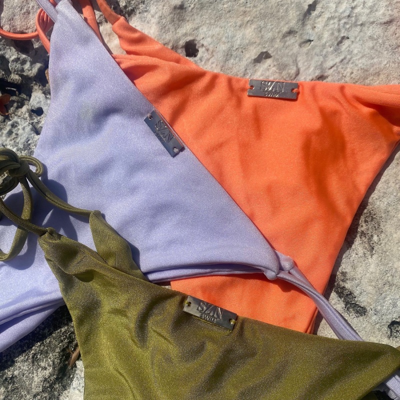 Thumbnail of Flame Orange Triangle Bikini image