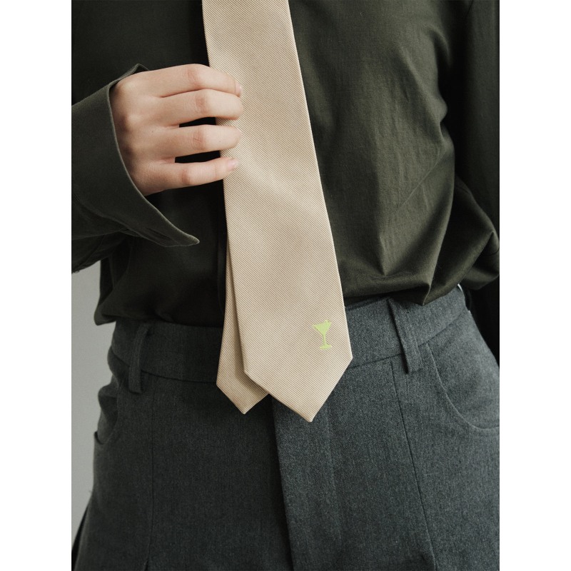Thumbnail of Martini Silk Tie - Khaki image