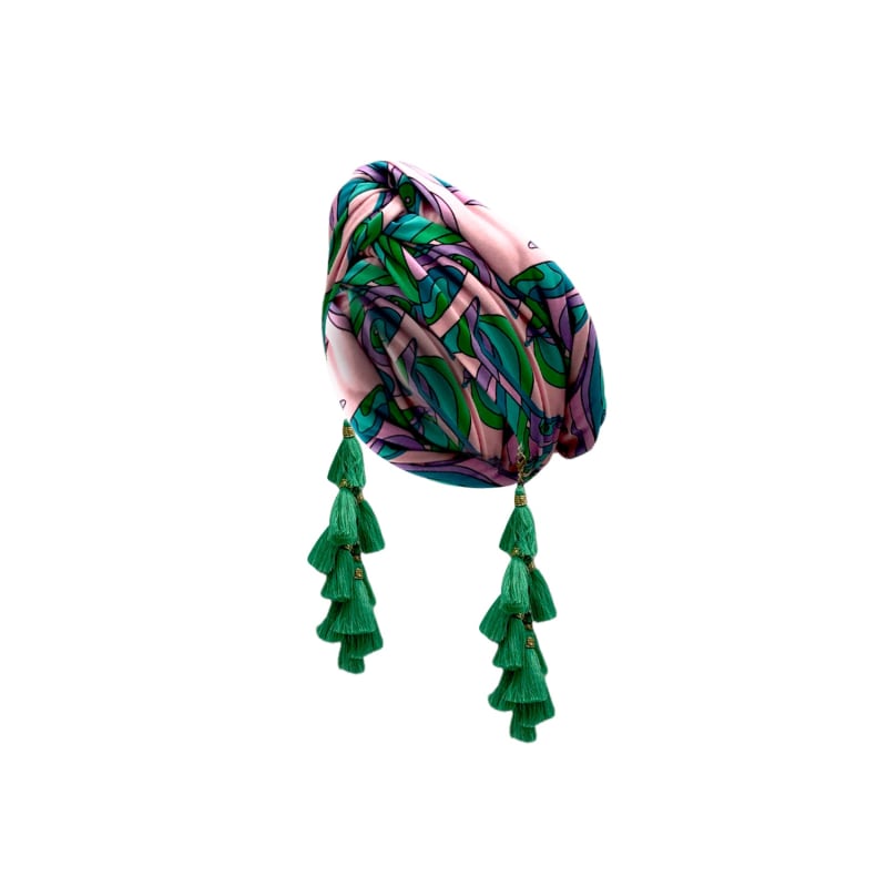 Thumbnail of Martini Swirl Lilac Minty Chacha Organic Turban image