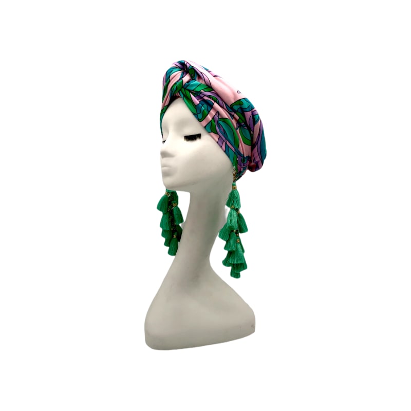 Thumbnail of Martini Swirl Lilac Minty Chacha Organic Turban image