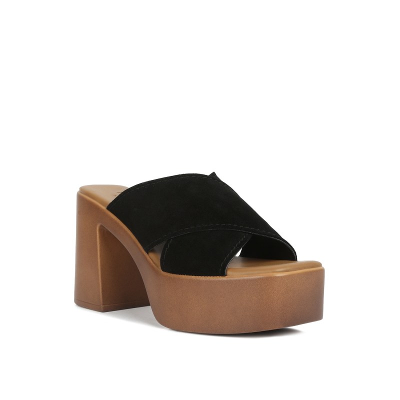 Criss cross block heel sandals sales