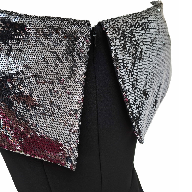 Thumbnail of Sweet Pea Black Dress And Silver Sequins Collar image