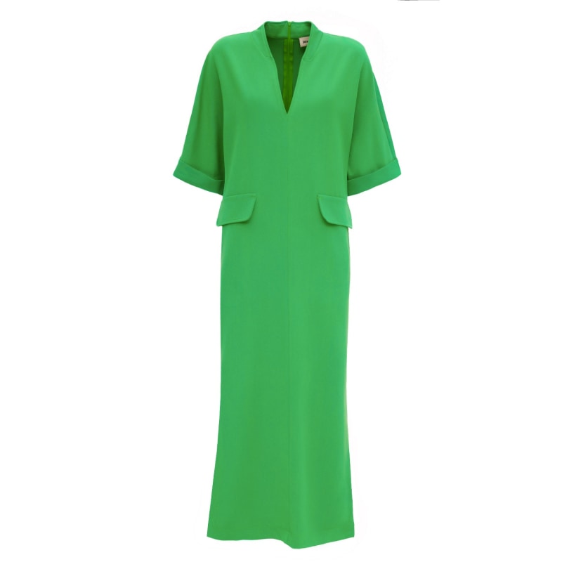 Maxi Dress With Pockets Green Julia Allert Wolf & Badger