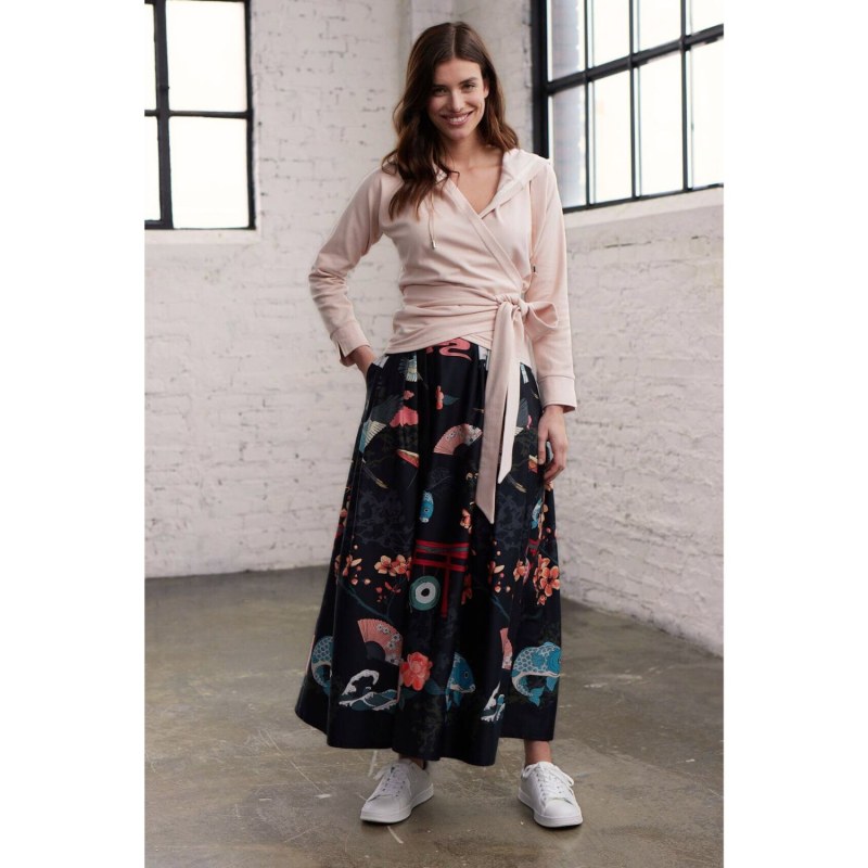 Thumbnail of Maxi Skirt With Japanese Print image