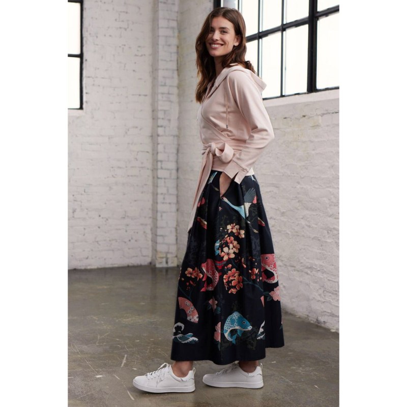 Thumbnail of Maxi Skirt With Japanese Print image