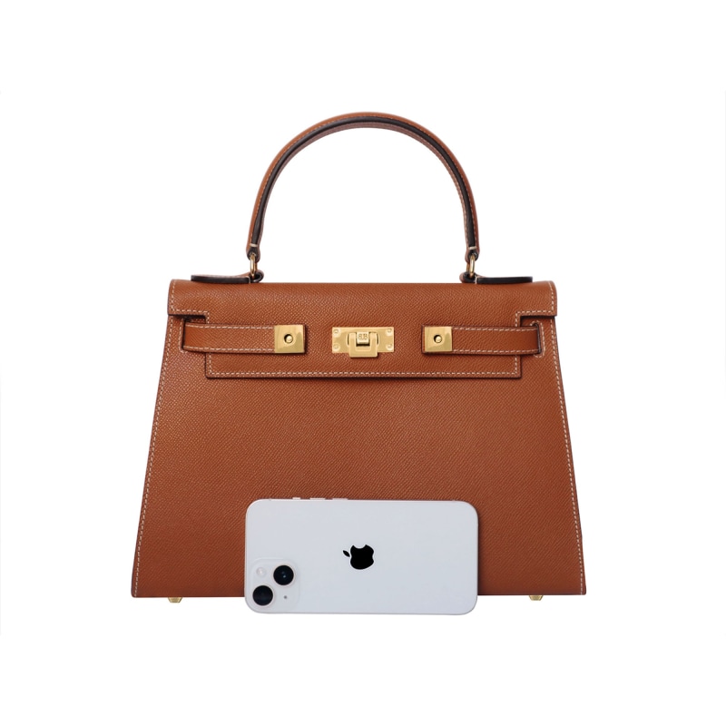 Maya large logo and leather satchel sale