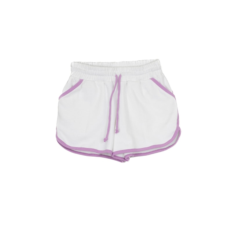 Cotton shorts with white trim store