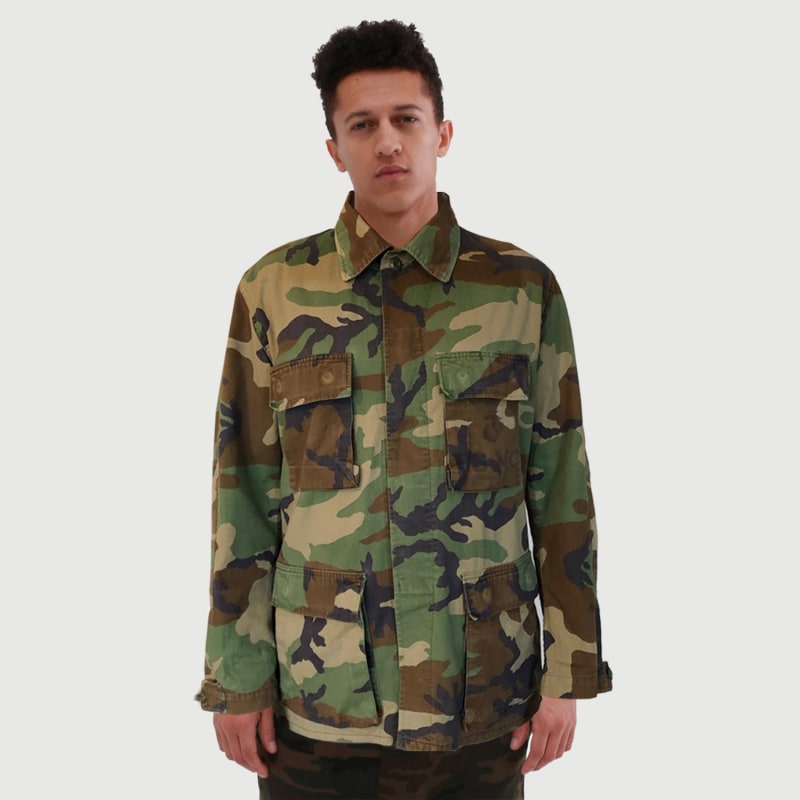 Thumbnail of Camouflage Pride Stripes Military Jacket image