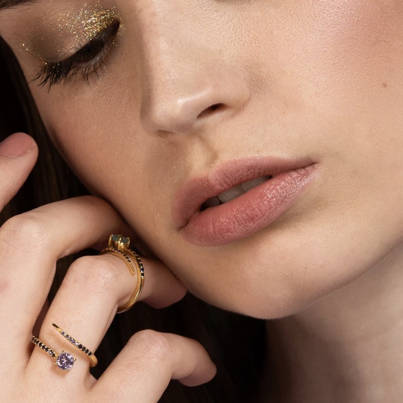 Thumbnail of Pink Goldplated Alisa Ring image
