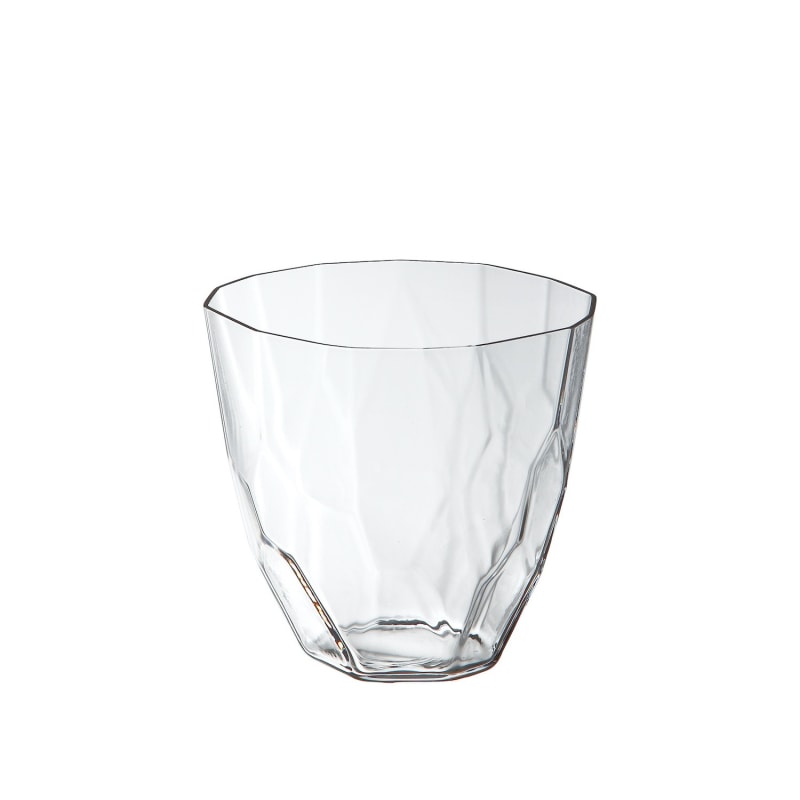 Thumbnail of Ginette Faceted Old Fashioned Glass - White image