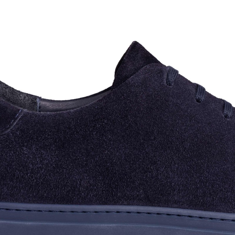 Thumbnail of Low-Top Suede Sneakers Blue Alfredo image