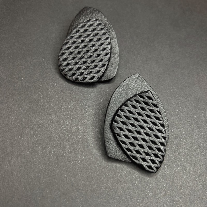 Thumbnail of Meld Leather Stud Earrings image