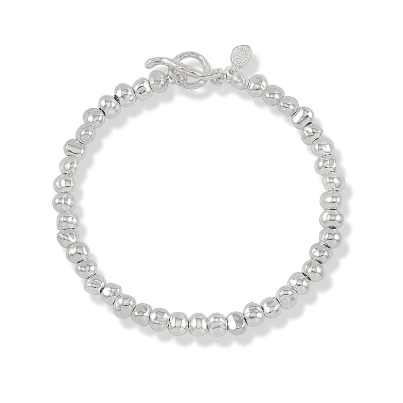 Mens silver nugget bracelet online