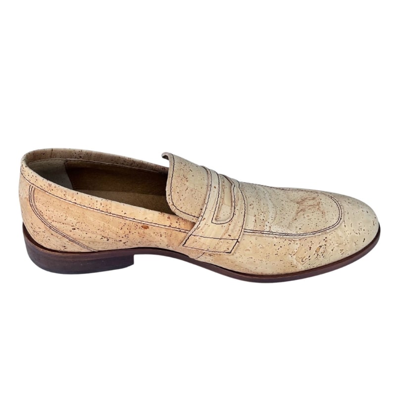 Mens cork loafers sales