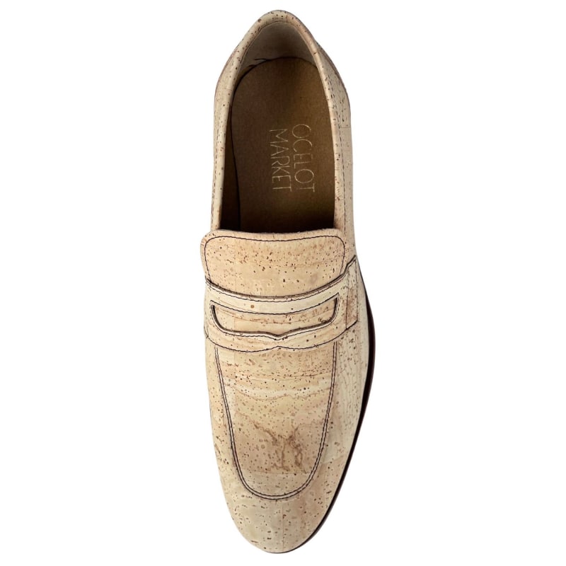 Mens cork loafers discount