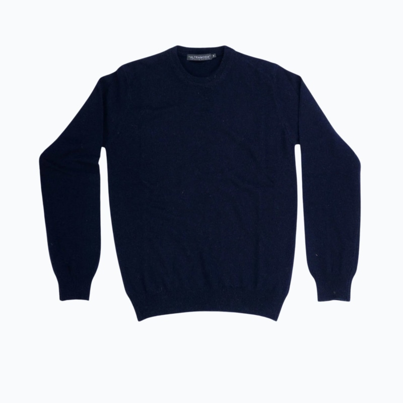 Men's recycled cashmere crewneck sweater on sale