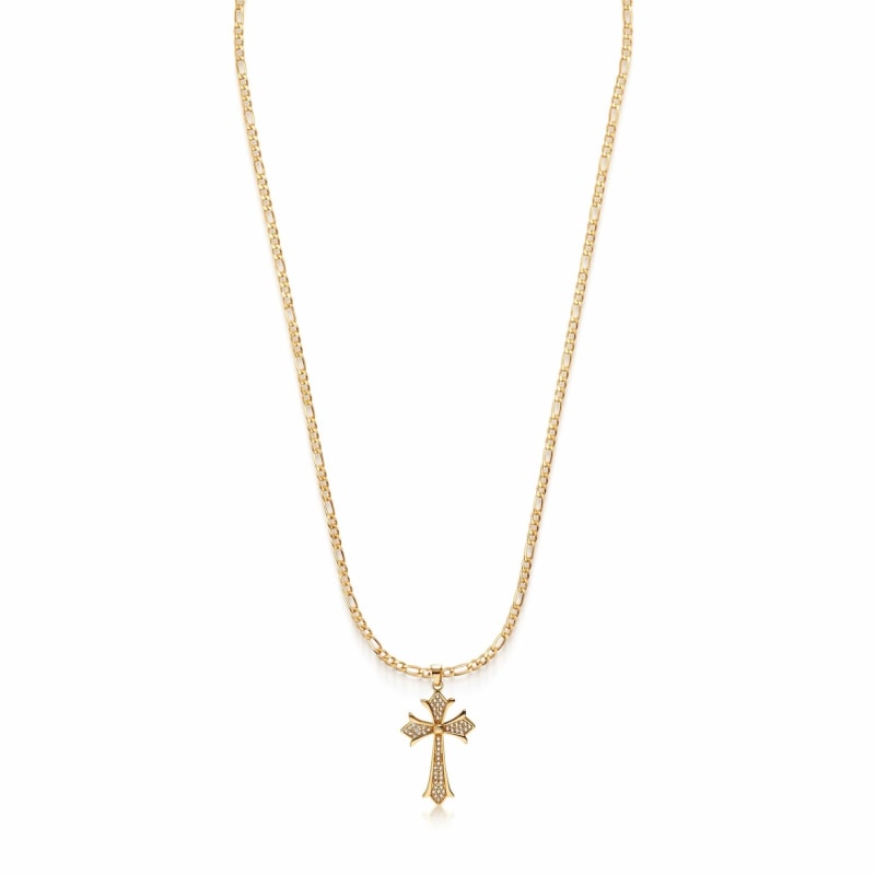 Thumbnail of Men's Cz Cross Necklace image