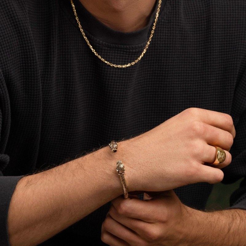 Mens panther bracelet hotsell