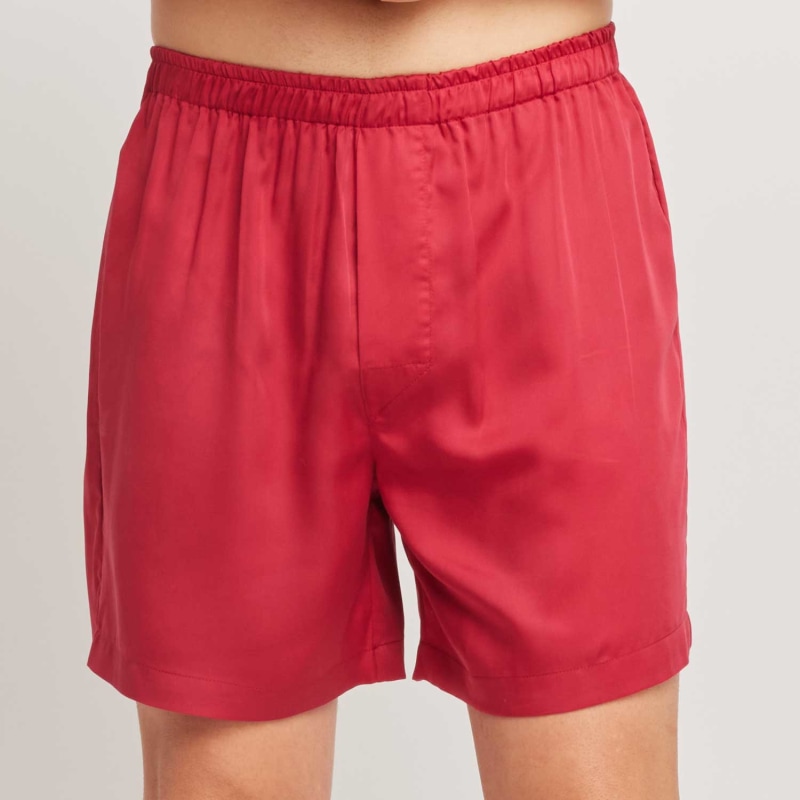 Thumbnail of Men's Bamboo Lyocell Boxer Short - Chilli - Two Pack image