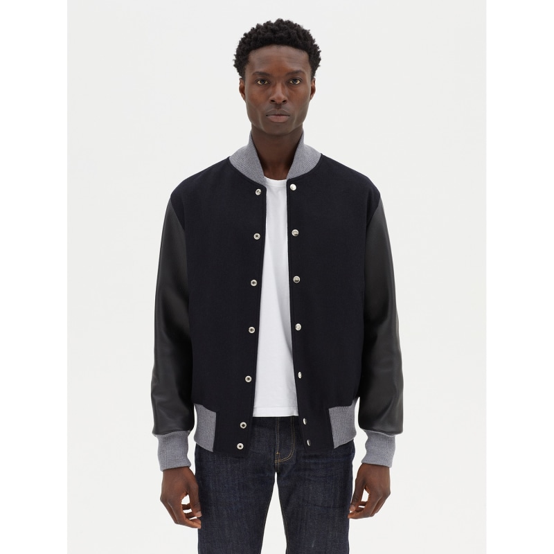 Men's Varsity Bomber Jacket | Hegarty | Wolf & Badger Men's Varsity Bomber Jacket | Hegarty | Wolf & Badger
