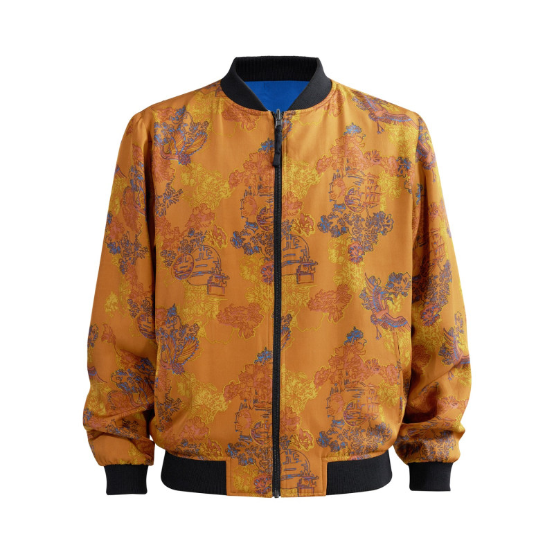 Men Silk Bomber Shou Flame by Metiseko