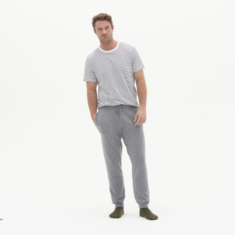 Thumbnail of Mens Cashmere Jogger In Derby Grey image