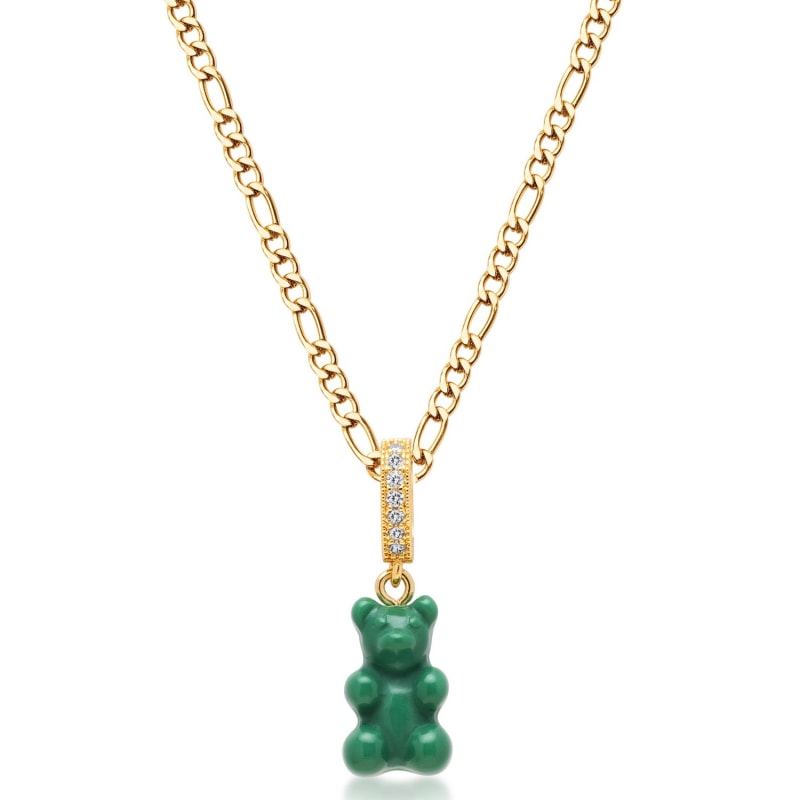 Thumbnail of Mens Green Gummy Bear Necklace image