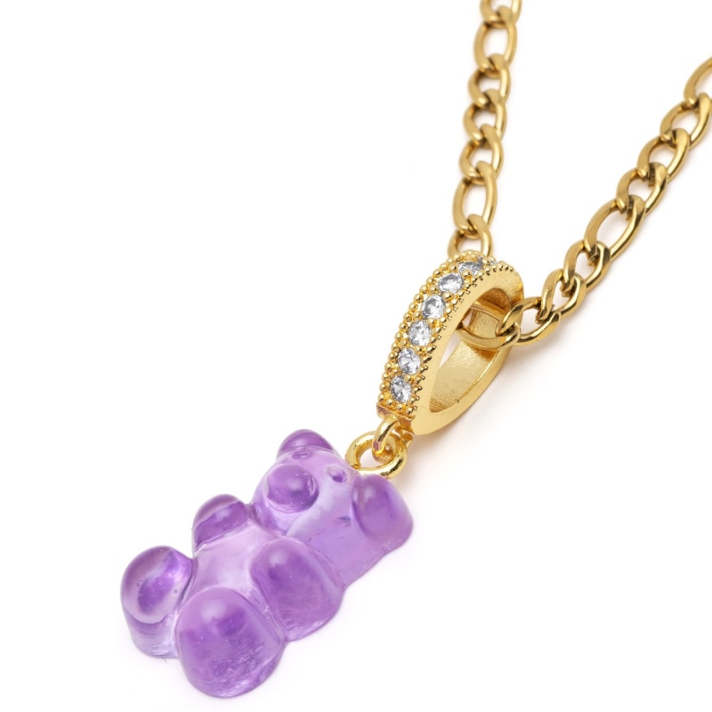 Thumbnail of Mens Purple Gummy Bear Necklace image