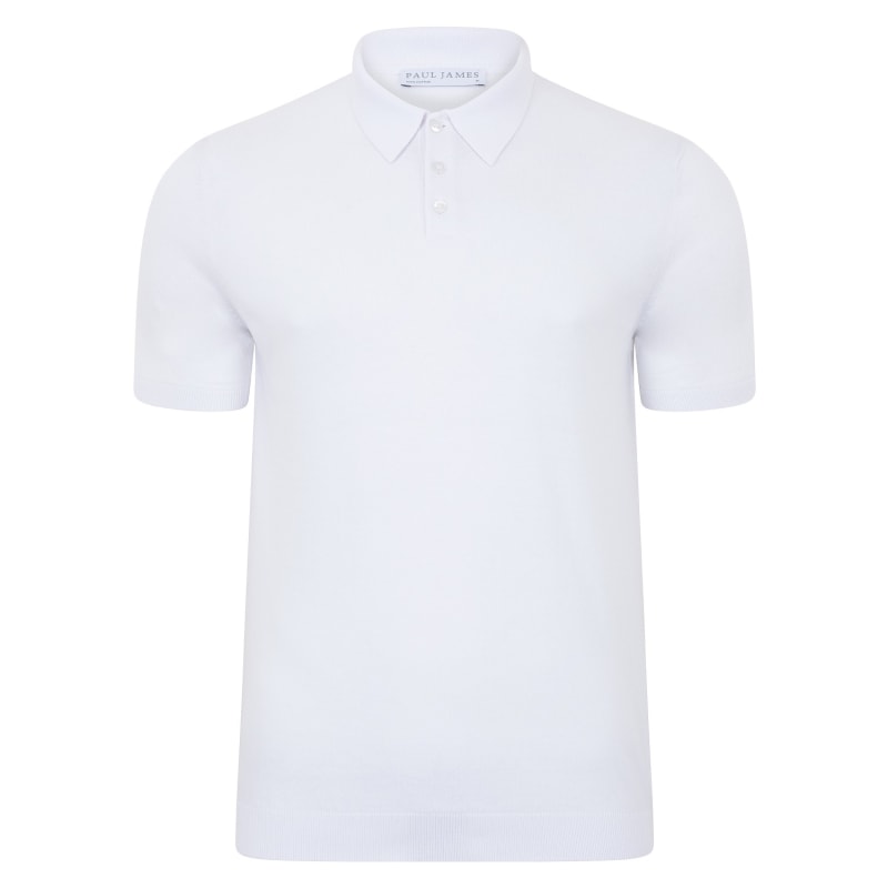 Thumbnail of Mens Ultra Fine Cotton Earl Short Sleeve Polo Shirt - White image