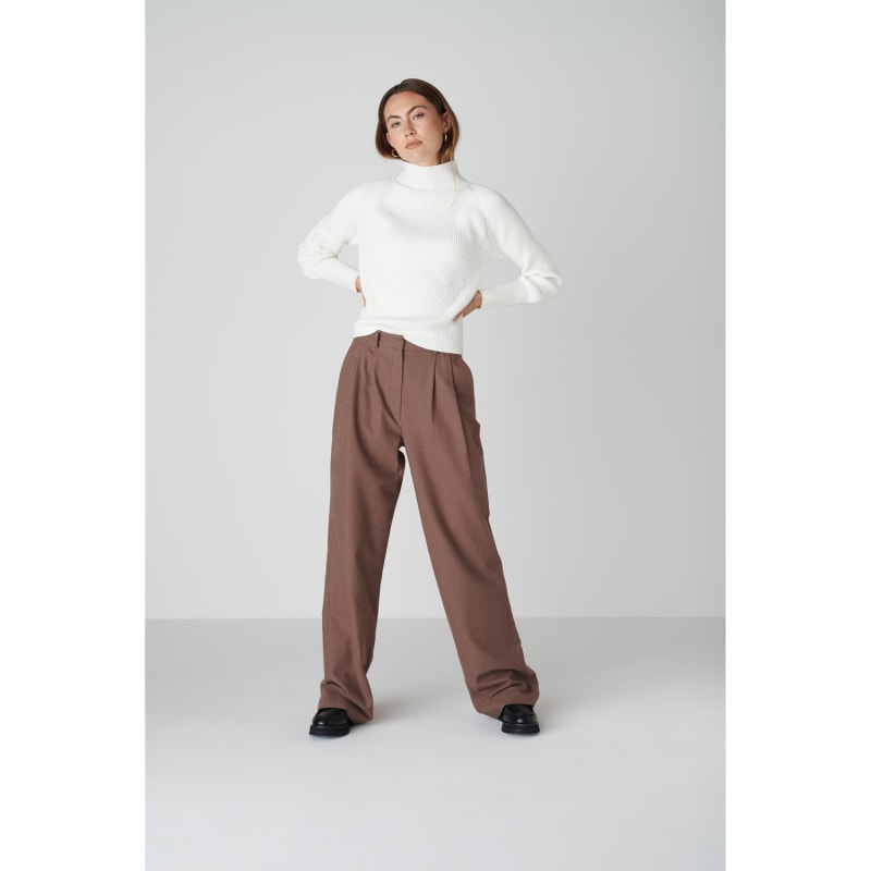 Thumbnail of Merino Wool Kenna Sweater In Warm White image