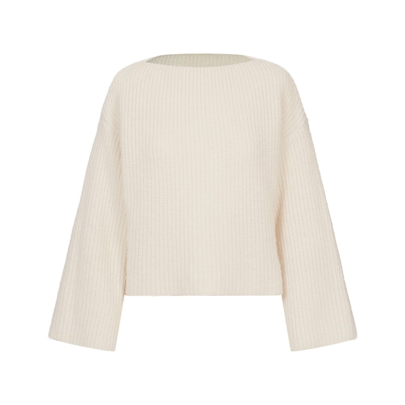White wool sweater top