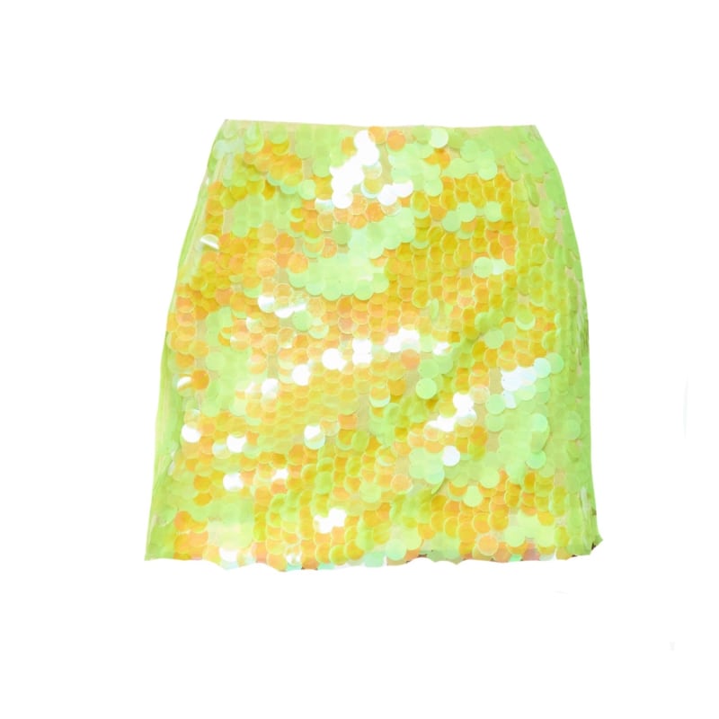 Thumbnail of Mermaid Lime Mini Skirt image