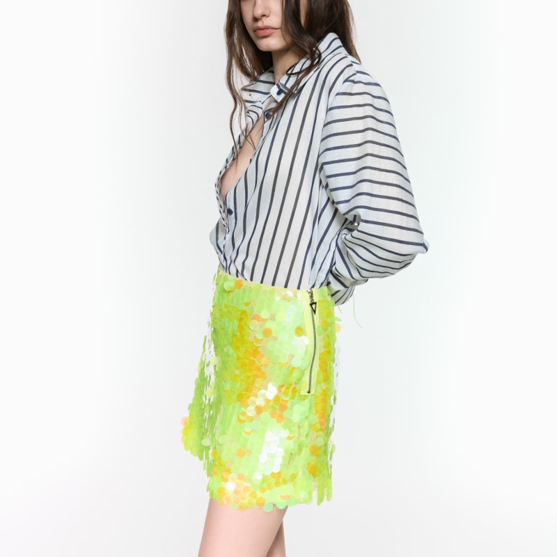 Thumbnail of Mermaid Lime Mini Skirt image