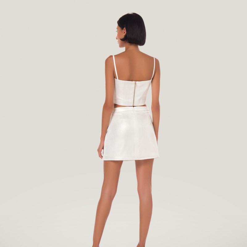 Thumbnail of Shimmer Mini Skirt - White image