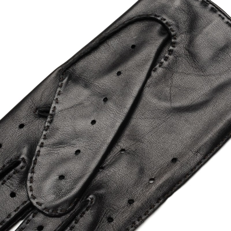 Thumbnail of Rome - Men's Handsewn Lambskin Gloves In Black image