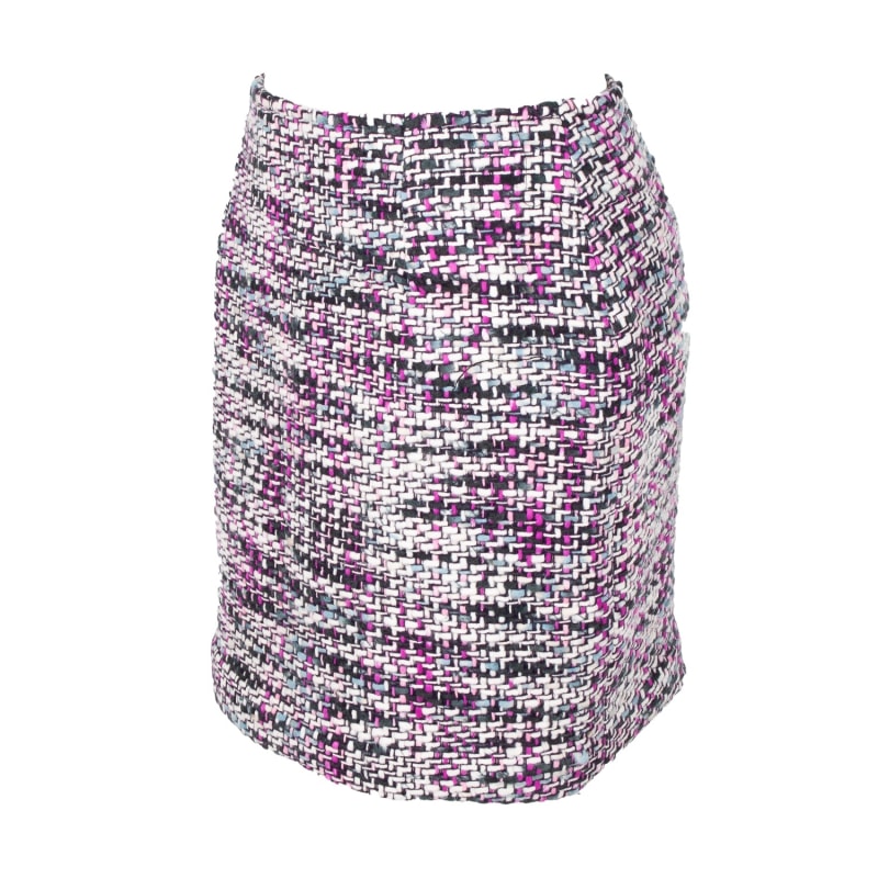 Thumbnail of White Blue Purple Wool Skirt image